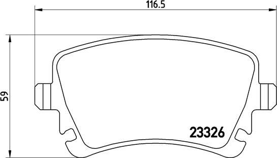 Brembo P 85 064 - Əyləc altlığı dəsti, əyləc diski furqanavto.az