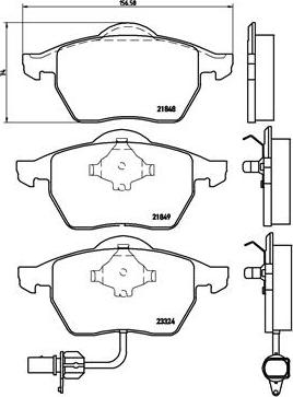 Brembo P 85 060 - Əyləc altlığı dəsti, əyləc diski furqanavto.az