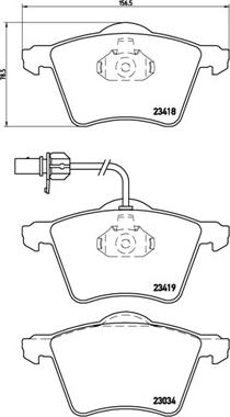 Brembo P 85 062 - Əyləc altlığı dəsti, əyləc diski furqanavto.az