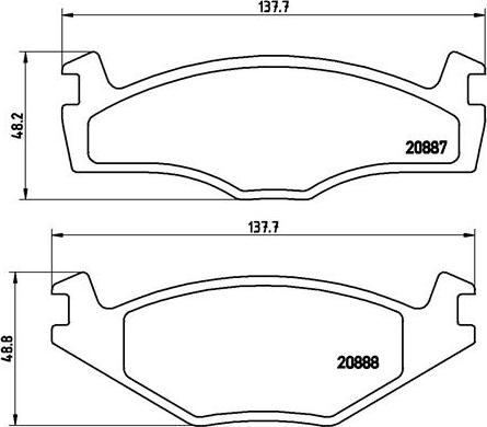 Brembo P 85 005 - Əyləc altlığı dəsti, əyləc diski furqanavto.az