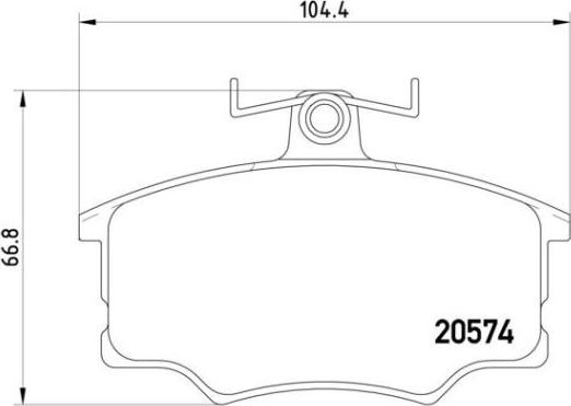 Brembo P 85 010 - Əyləc altlığı dəsti, əyləc diski furqanavto.az