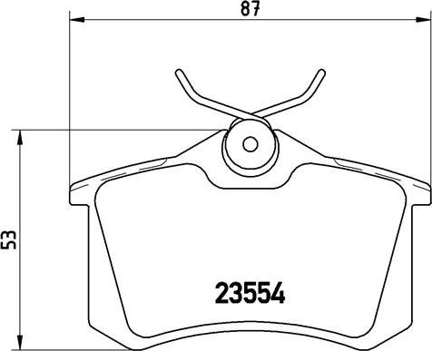 Brembo P 85 017 - Əyləc altlığı dəsti, əyləc diski furqanavto.az