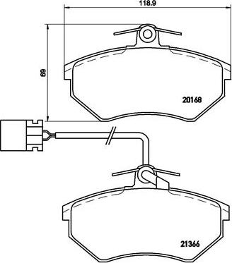 Brembo P 85 034 - Əyləc altlığı dəsti, əyləc diski furqanavto.az