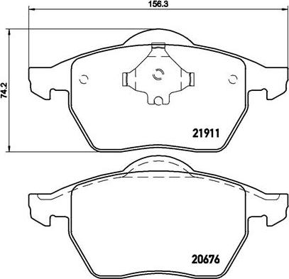 Brembo P 85 035 - Əyləc altlığı dəsti, əyləc diski furqanavto.az