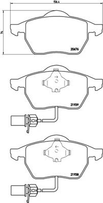 Brembo P 85 037X - Əyləc altlığı dəsti, əyləc diski furqanavto.az