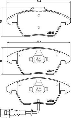 Brembo P 85 075X - Əyləc altlığı dəsti, əyləc diski furqanavto.az