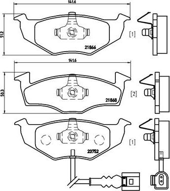 Brembo P 85 071 - Əyləc altlığı dəsti, əyləc diski furqanavto.az