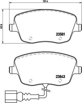 Brembo P 85 077 - Əyləc altlığı dəsti, əyləc diski furqanavto.az