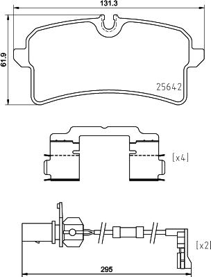 Brembo P85151N - Əyləc altlığı dəsti, əyləc diski furqanavto.az