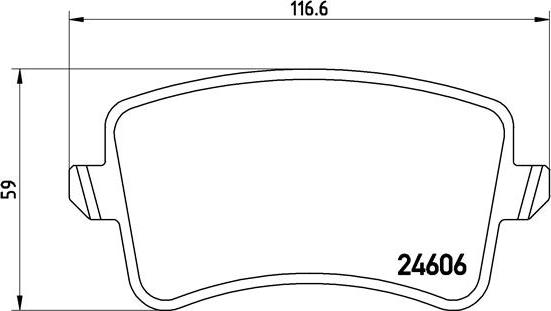 Brembo P 85 100 - Əyləc altlığı dəsti, əyləc diski furqanavto.az