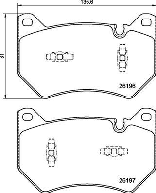 Brembo P 85 181 - Əyləc altlığı dəsti, əyləc diski furqanavto.az