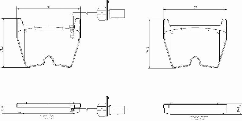 Brembo P85138N - Əyləc altlığı dəsti, əyləc diski furqanavto.az