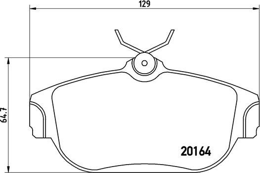 Brembo P 86 007 - Əyləc altlığı dəsti, əyləc diski furqanavto.az