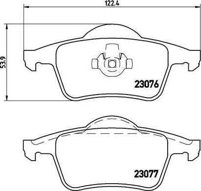 Brembo P 86 014 - Əyləc altlığı dəsti, əyləc diski furqanavto.az