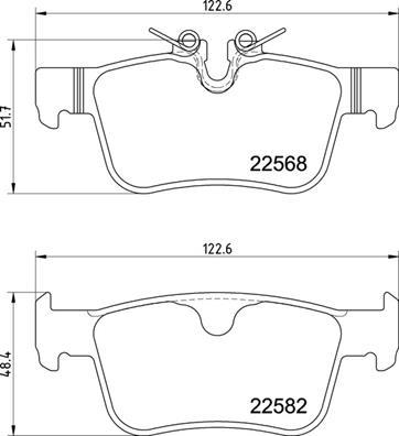 Brembo P 86 030 - Əyləc altlığı dəsti, əyləc diski furqanavto.az