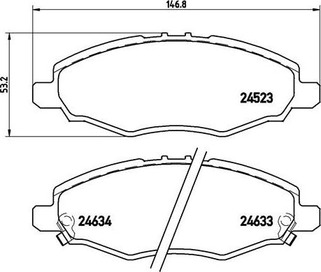 TRW Engine Component GDB3427 - Əyləc altlığı dəsti, əyləc diski furqanavto.az