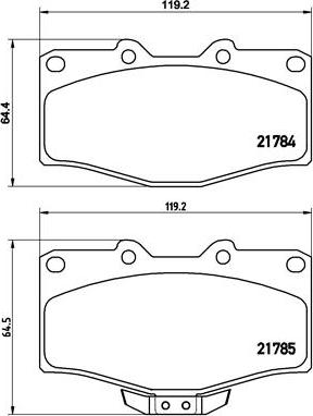 Brembo P 83 095 - Əyləc altlığı dəsti, əyləc diski furqanavto.az