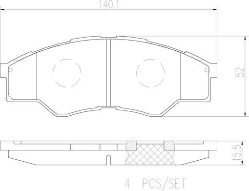 Brembo P83096N - Əyləc altlığı dəsti, əyləc diski furqanavto.az