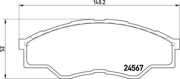 Brembo P 83 096 - Əyləc altlığı dəsti, əyləc diski furqanavto.az