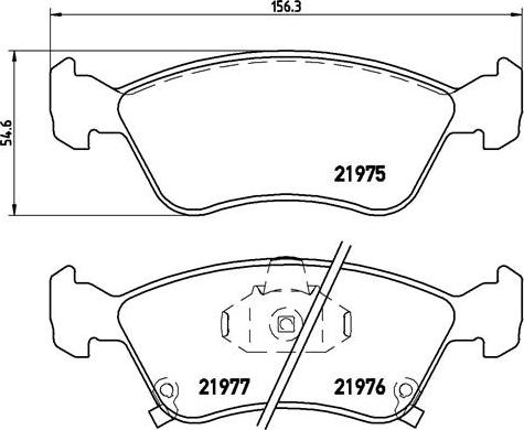 Brembo P 83 041 - Əyləc altlığı dəsti, əyləc diski furqanavto.az