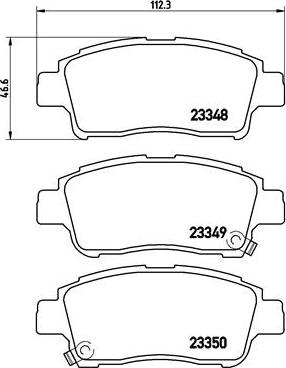 Brembo P 83 050 - Əyləc altlığı dəsti, əyləc diski furqanavto.az