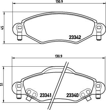 Brembo P 83 053 - Əyləc altlığı dəsti, əyləc diski furqanavto.az