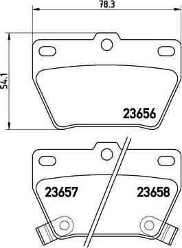 HELLA PAGID 355010521 - Əyləc altlığı dəsti, əyləc diski furqanavto.az