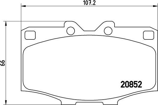 Brembo P 83 006 - Əyləc altlığı dəsti, əyləc diski furqanavto.az