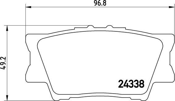 Brembo P 83 089 - Əyləc altlığı dəsti, əyləc diski furqanavto.az