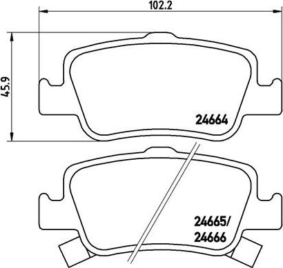 Brembo P 83 080 - Əyləc altlığı dəsti, əyləc diski furqanavto.az