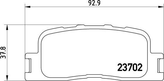 Brembo P 83 088 - Əyləc altlığı dəsti, əyləc diski furqanavto.az