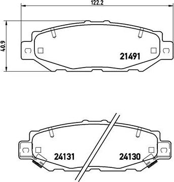 Brembo P 83 038 - Əyləc altlığı dəsti, əyləc diski furqanavto.az