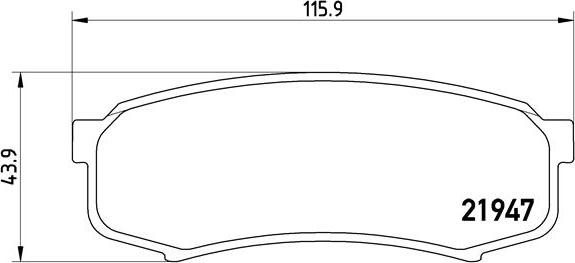 Brembo P 83 024 - Əyləc altlığı dəsti, əyləc diski furqanavto.az