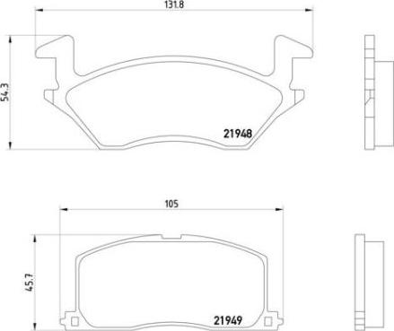 Brembo P 83 022 - Əyləc altlığı dəsti, əyləc diski furqanavto.az