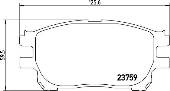 Brembo P 83 070 - Əyləc altlığı dəsti, əyləc diski furqanavto.az