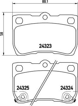 Brembo P 83 073 - Əyləc altlığı dəsti, əyləc diski furqanavto.az