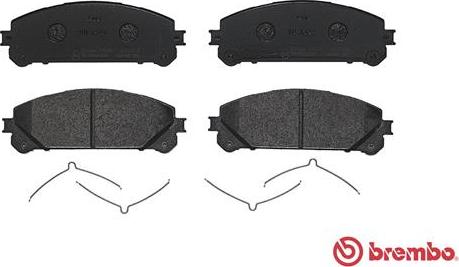 Brembo P 83 145 - Əyləc altlığı dəsti, əyləc diski furqanavto.az