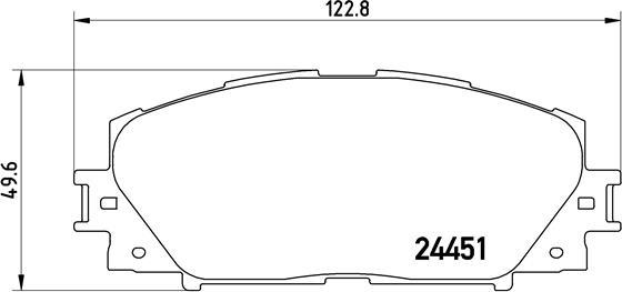 Brembo P 83 141 - Əyləc altlığı dəsti, əyləc diski furqanavto.az