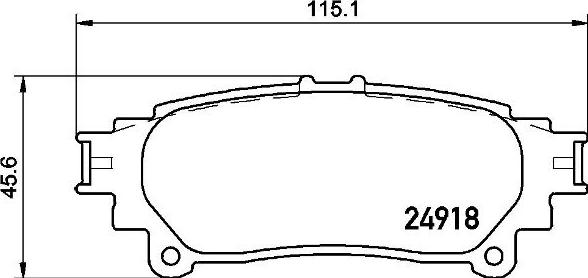 Brembo P 83 152 - Əyləc altlığı dəsti, əyləc diski furqanavto.az