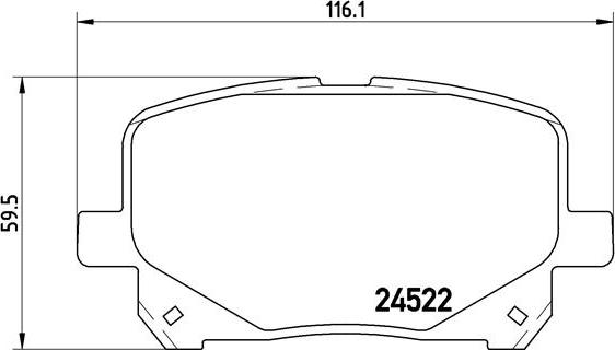 Brembo P83100N - Əyləc altlığı dəsti, əyləc diski furqanavto.az