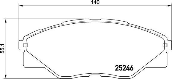 Brembo P 83 137 - Əyləc altlığı dəsti, əyləc diski furqanavto.az