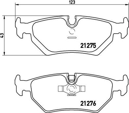 Brembo P 36 008 - Əyləc altlığı dəsti, əyləc diski furqanavto.az