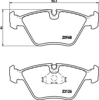 Brembo P 36 007 - Əyləc altlığı dəsti, əyləc diski furqanavto.az