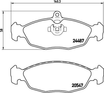 Brembo P 36 017 - Əyləc altlığı dəsti, əyləc diski furqanavto.az