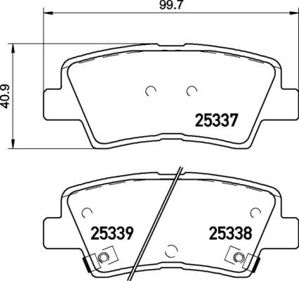 Brembo P 30 094X - Əyləc altlığı dəsti, əyləc diski furqanavto.az