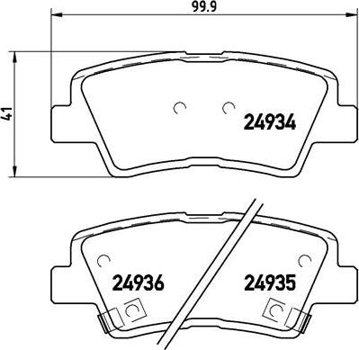 Brembo P 30 047 - Əyləc altlığı dəsti, əyləc diski furqanavto.az