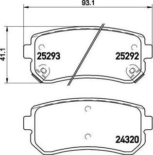 Brembo P 30 051 - Əyləc altlığı dəsti, əyləc diski furqanavto.az