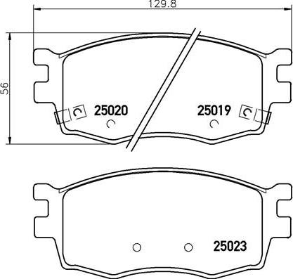 Brembo P 30 069 - Əyləc altlığı dəsti, əyləc diski furqanavto.az