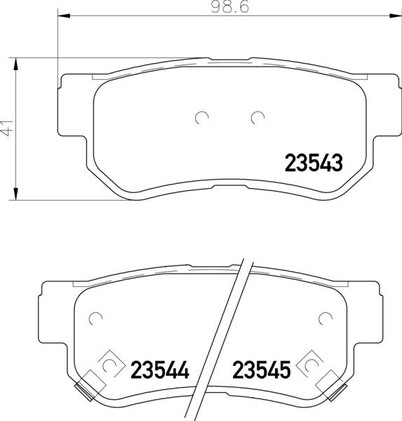 Brembo P 30 088 - Əyləc altlığı dəsti, əyləc diski furqanavto.az