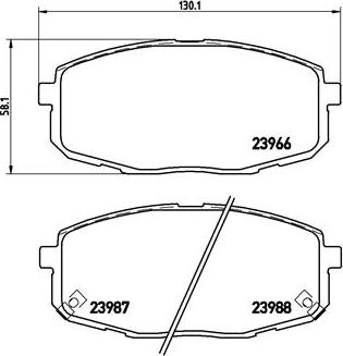 Brembo P 30 034 - Əyləc altlığı dəsti, əyləc diski furqanavto.az